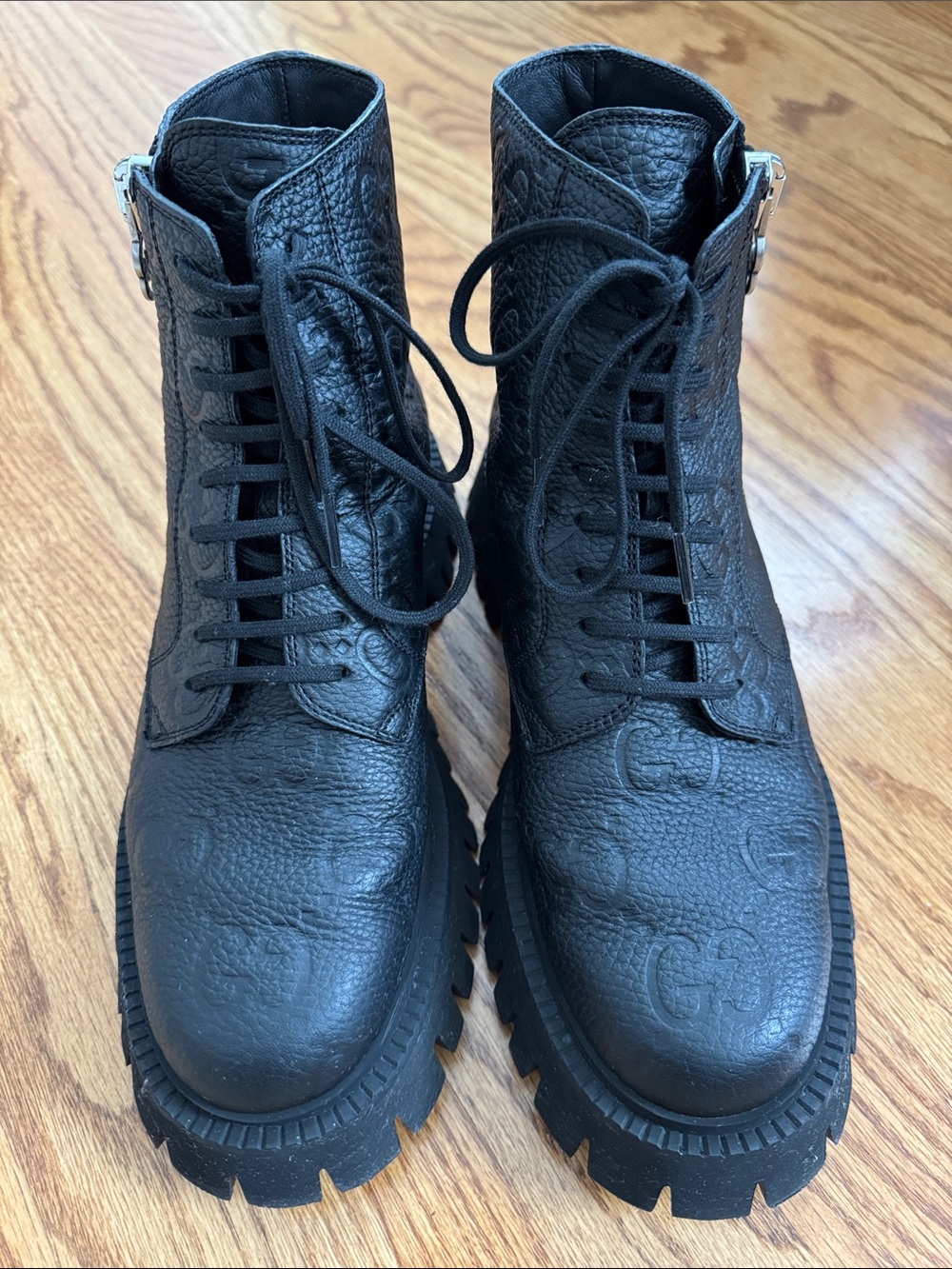 GUCCI women’s combat boots - size 39 - Picture 1 of 7